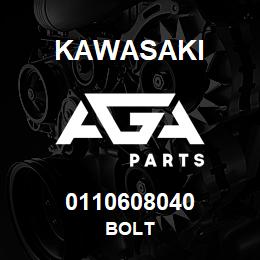 0110608040 Kawasaki BOLT | AGA Parts