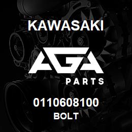 0110608100 Kawasaki BOLT | AGA Parts