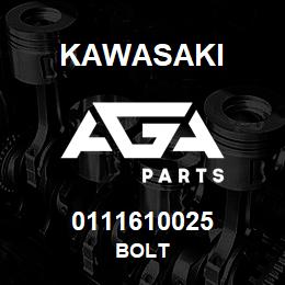 0111610025 Kawasaki BOLT | AGA Parts