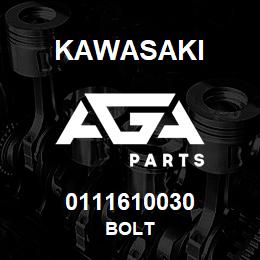 0111610030 Kawasaki BOLT | AGA Parts
