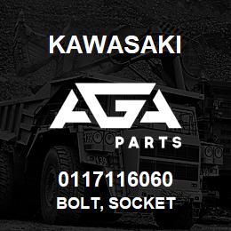 0117116060 Kawasaki BOLT, SOCKET | AGA Parts