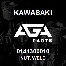 0141300010 Kawasaki NUT, WELD | AGA Parts