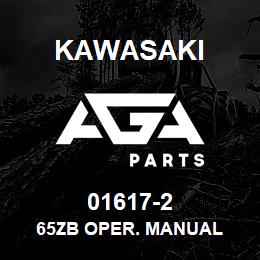 01617-2 Kawasaki 65ZB OPER. MANUAL | AGA Parts