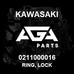 0211000016 Kawasaki RING, LOCK | AGA Parts