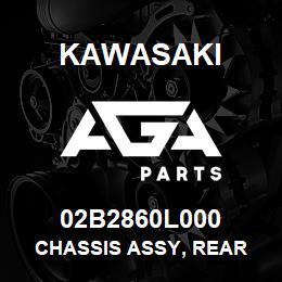 02B2860L000 Kawasaki CHASSIS ASSY, REAR | AGA Parts