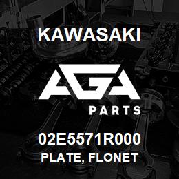 02E5571R000 Kawasaki PLATE, FLONET | AGA Parts
