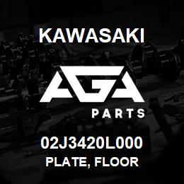 02J3420L000 Kawasaki PLATE, FLOOR | AGA Parts