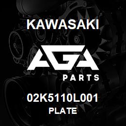 02K5110L001 Kawasaki PLATE | AGA Parts