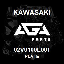 02V0100L001 Kawasaki PLATE | AGA Parts