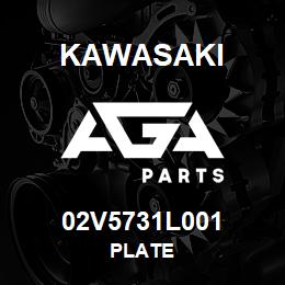 02V5731L001 Kawasaki PLATE | AGA Parts