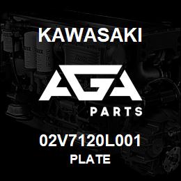 02V7120L001 Kawasaki PLATE | AGA Parts