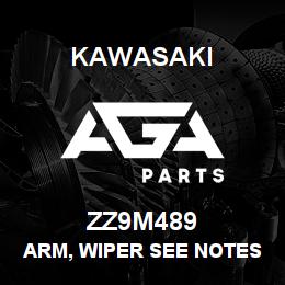 ZZ9M489 Kawasaki ARM, WIPER SEE NOTES | AGA Parts