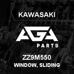 ZZ9M550 Kawasaki WINDOW, SLIDING | AGA Parts
