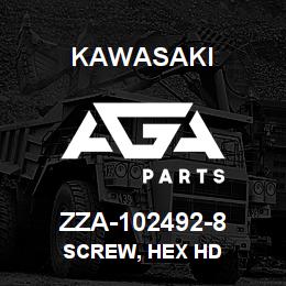 ZZA-102492-8 Kawasaki SCREW, HEX HD | AGA Parts