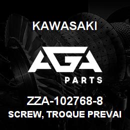ZZA-102768-8 Kawasaki SCREW, TROQUE PREVAILING | AGA Parts
