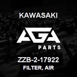 ZZB-2-17922 Kawasaki FILTER, AIR | AGA Parts