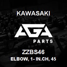 ZZBS46 Kawasaki ELBOW, 1- IN.CH, 45 DEG, STREET | AGA Parts
