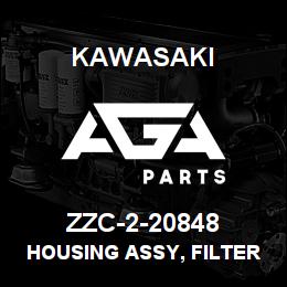 ZZC-2-20848 Kawasaki HOUSING ASSY, FILTER LH | AGA Parts