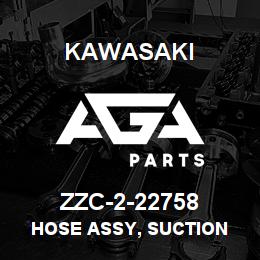 ZZC-2-22758 Kawasaki HOSE ASSY, SUCTION | AGA Parts