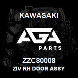 ZZC80008 Kawasaki ZIV RH DOOR ASSY | AGA Parts