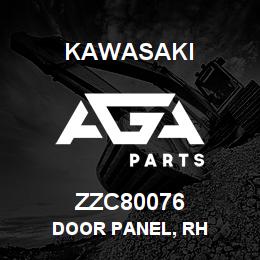 ZZC80076 Kawasaki DOOR PANEL, RH | AGA Parts