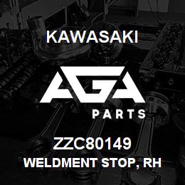 ZZC80149 Kawasaki WELDMENT STOP, RH | AGA Parts