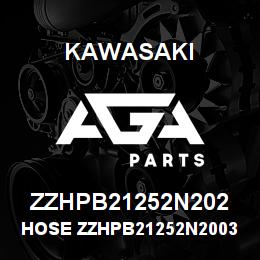 ZZHPB21252N202 Kawasaki HOSE ZZHPB21252N20033 | AGA Parts