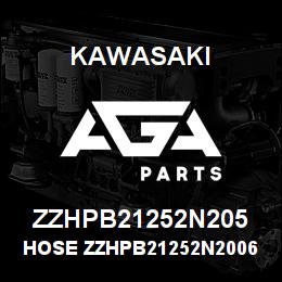 ZZHPB21252N205 Kawasaki HOSE ZZHPB21252N20060 | AGA Parts