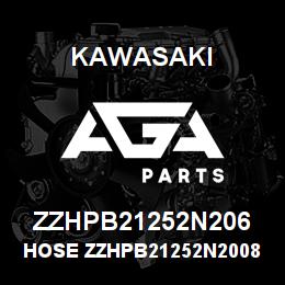 ZZHPB21252N206 Kawasaki HOSE ZZHPB21252N20080 | AGA Parts