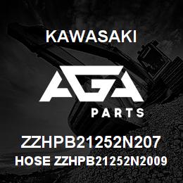 ZZHPB21252N207 Kawasaki HOSE ZZHPB21252N20090 | AGA Parts