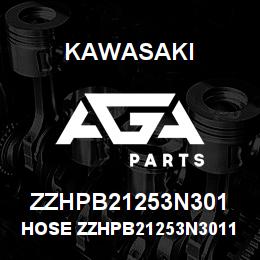ZZHPB21253N301 Kawasaki HOSE ZZHPB21253N30112 | AGA Parts