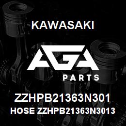 ZZHPB21363N301 Kawasaki HOSE ZZHPB21363N30130 | AGA Parts