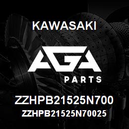 ZZHPB21525N700 Kawasaki ZZHPB21525N70025 | AGA Parts