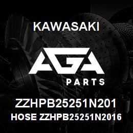 ZZHPB25251N201 Kawasaki HOSE ZZHPB25251N20160 | AGA Parts
