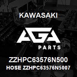 ZZHPC63576N500 Kawasaki HOSE ZZHPC63576N50076 | AGA Parts