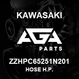 ZZHPC65251N201 Kawasaki HOSE H.P. | AGA Parts