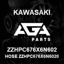 ZZHPC676X6N602 Kawasaki HOSE ZZHPC676X6N60203 | AGA Parts