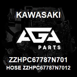 ZZHPC67787N701 Kawasaki HOSE ZZHPC67787N70125 | AGA Parts