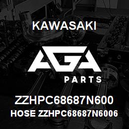 ZZHPC68687N600 Kawasaki HOSE ZZHPC68687N60060105 | AGA Parts