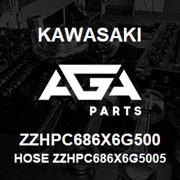 ZZHPC686X6G500 Kawasaki HOSE ZZHPC686X6G50056195 | AGA Parts