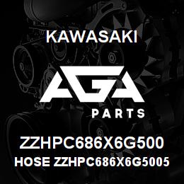 ZZHPC686X6G500 Kawasaki HOSE ZZHPC686X6G50056195 | AGA Parts