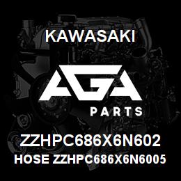 ZZHPC686X6N602 Kawasaki HOSE ZZHPC686X6N60052248 | AGA Parts