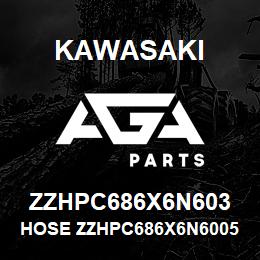ZZHPC686X6N603 Kawasaki HOSE ZZHPC686X6N60059090 | AGA Parts
