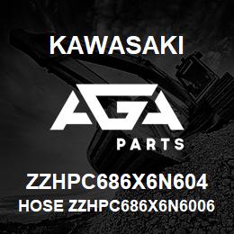 ZZHPC686X6N604 Kawasaki HOSE ZZHPC686X6N60063090 | AGA Parts