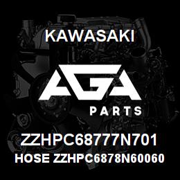 ZZHPC68777N701 Kawasaki HOSE ZZHPC6878N60060090 | AGA Parts