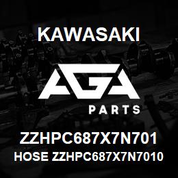 ZZHPC687X7N701 Kawasaki HOSE ZZHPC687X7N70100090 | AGA Parts
