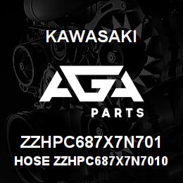 ZZHPC687X7N701 Kawasaki HOSE ZZHPC687X7N70100090 | AGA Parts