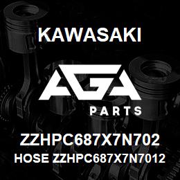 ZZHPC687X7N702 Kawasaki HOSE ZZHPC687X7N70125090 | AGA Parts