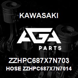 ZZHPC687X7N703 Kawasaki HOSE ZZHPC687X7N70145180 | AGA Parts
