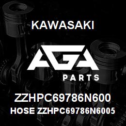 ZZHPC69786N600 Kawasaki HOSE ZZHPC69786N60053015 | AGA Parts